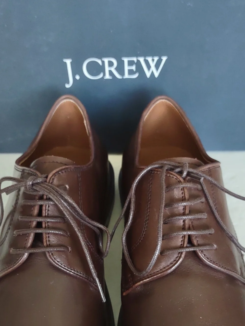 BRAND NEW J.CREW LEATHER LACE- UP